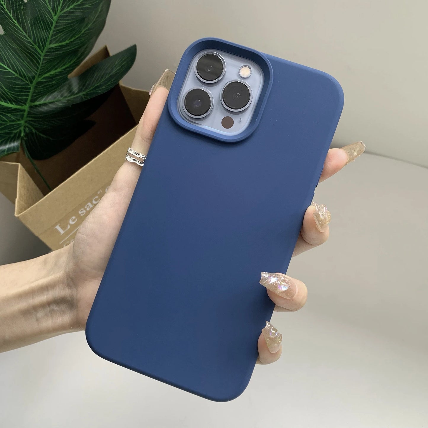 Liquid Silicone Case for iPhone- Soft-touch finish.