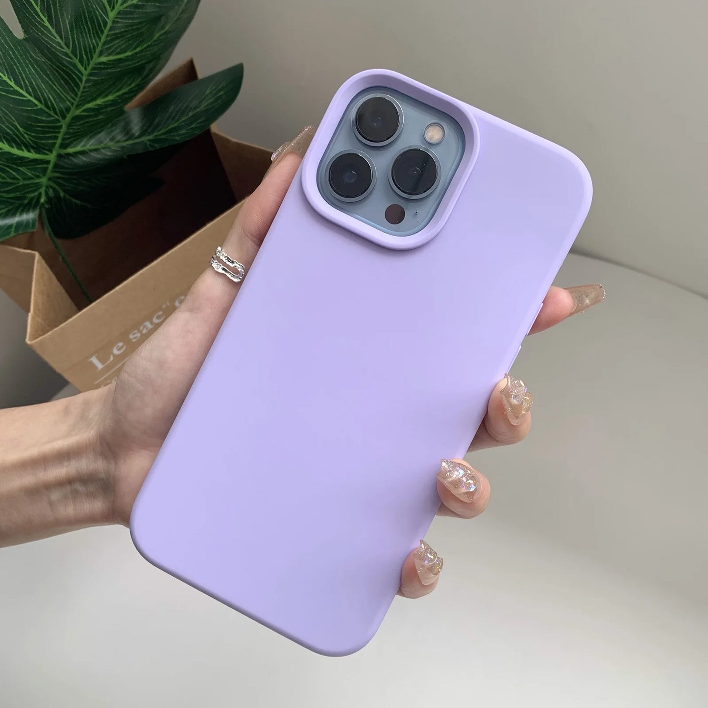 Liquid Silicone Case for iPhone- Soft-touch finish.