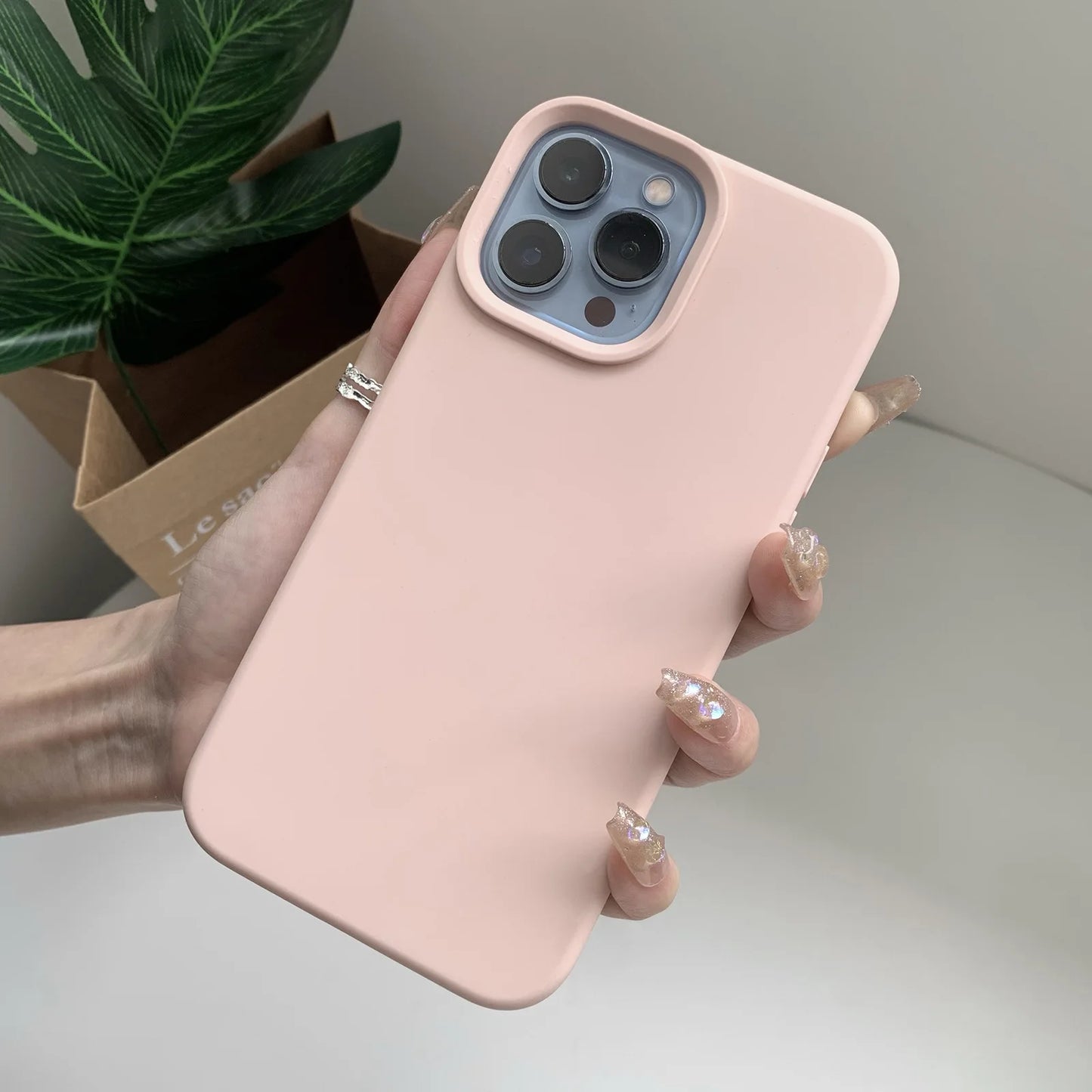 Liquid Silicone Case for iPhone- Soft-touch finish.